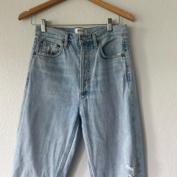 AGOLDE Riley Jean Straight Crop in Shatter - Picture 3 of 6